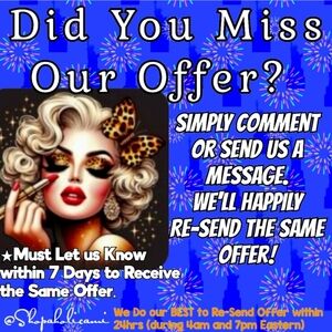 Send OFFERS! Reasonable 🙏 But ALL R Welcome, Seriously Considered or Countered.